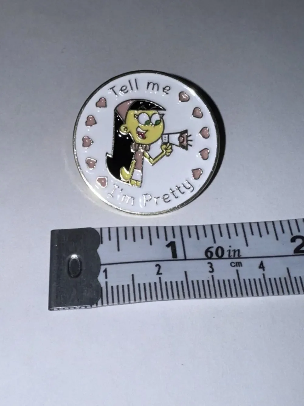 Fairly Odd Parents Trixie Tell I’m Pretty Round Pin Brooch